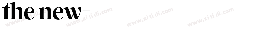 the new字体转换
